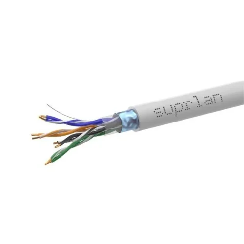 Кабель витая пара F/UTP кат.5E 4х2х24AWG solid Cu PVC Standard сер. (м) SUPRLAN 01-1031-1 - фото