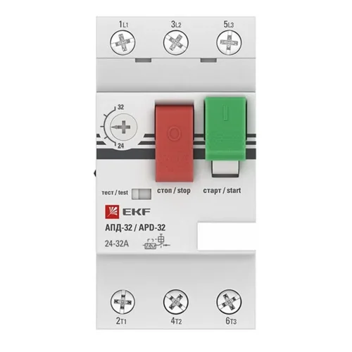 Выключатель автоматический для защиты двигателя АПД-32 24-32А EKF apd2-24-32 - фото 3
