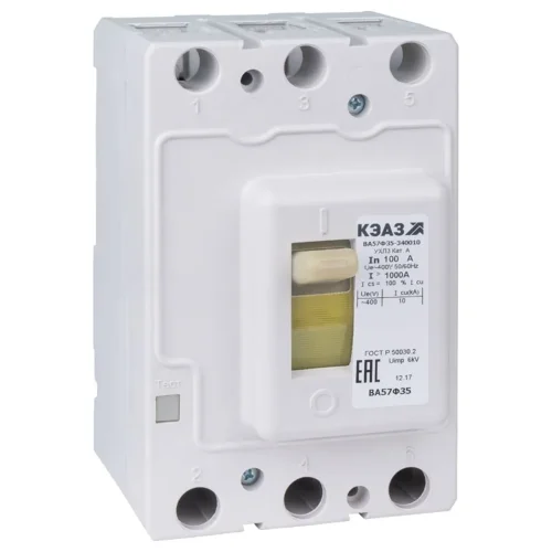 Выключатель автоматический 160А 1600Im ВА57Ф35-340010 УХЛ3 400В AC КЭАЗ 109307 - фото