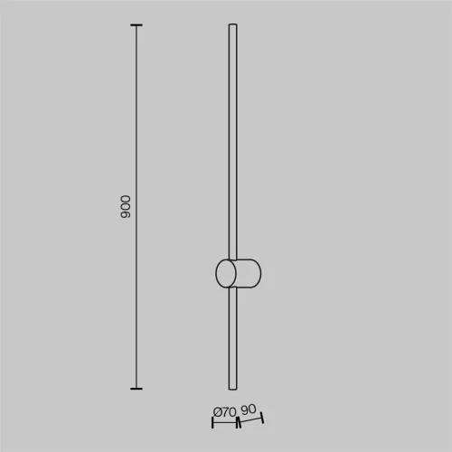 Настенный светильник (бра) Луч света / Light stick 3000К 10Вт (Черный) MOD237WL-L11B3K - фото 8