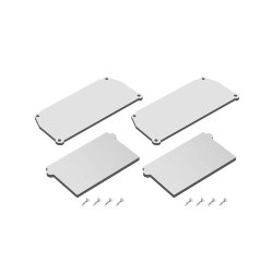 Комплект торцевых заглушек для профиля Flod, белый, Denkirs DK5852-WH