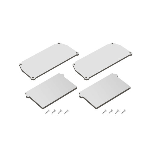 DK5852-WH Комплект торцевых заглушек для профиля Flod, белый.