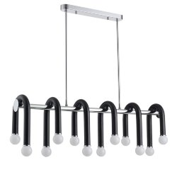 Люстра на штанге «LUMION» 5699/12C, серия: CASPIAN (крепление на планке) - -