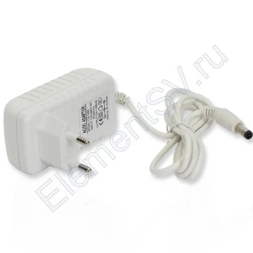 Сетевой адаптер CS-1205, 12V 0,5A 6W, Z12, штекер 5.5x2.1, белый корпус - фото.