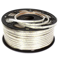 Светодиодная лента 220V 2835 120Led Warm White, 220F, IP68