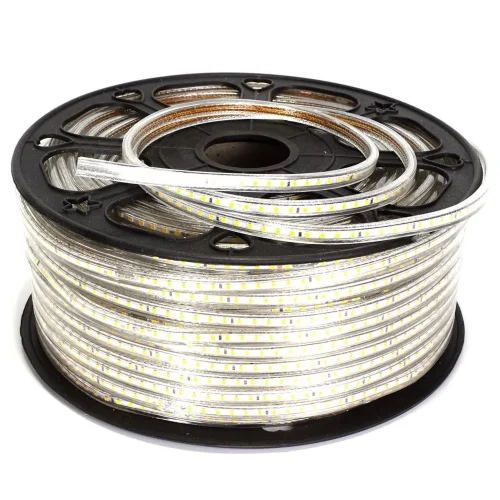 Светодиодная лента 220V 2835 120Led Warm White, 220F, IP68 - фото II