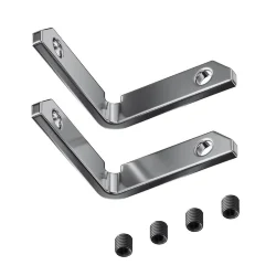 Комплект уголков вертикальных (2соединителя + 4 винта) для профиля (Серебро)