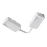 Коннектор питания угловой встраиваемый 6см Radity белый (Белый) - фото