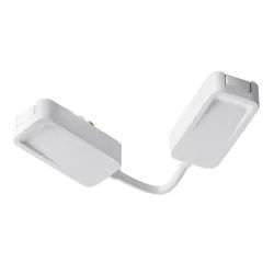 Коннектор питания угловой встраиваемый 6см Radity белый (Белый)