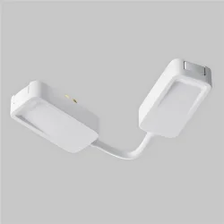 Коннектор питания угловой встраиваемый 6см Radity белый (Белый)