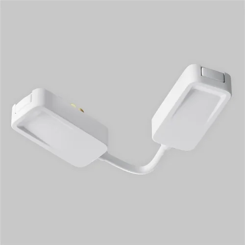 Коннектор питания угловой встраиваемый 6см Radity белый (Белый) - фото