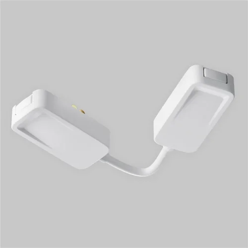 Коннектор питания угловой встраиваемый 6см Radity белый (Белый) TRA084CPC-W-12 - фото