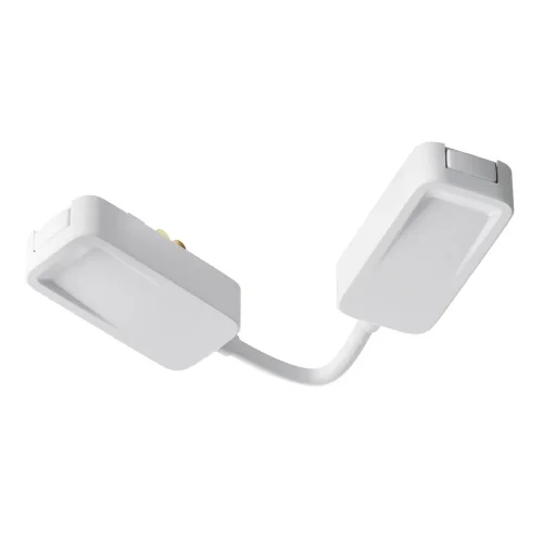 Коннектор питания угловой встраиваемый 6см Radity белый (Белый) TRA084CPC-W-12 - фото 2