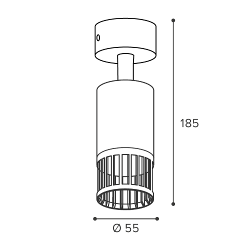 Светильник WOLTA WSL-GU10/19W-1 под лампу GU10 Белый PORTA - фото 2.
