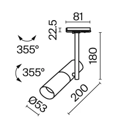 Трековый светильник Элти / Elti Unity GU10 10Вт (Черный) TR005-1-GU10-B
