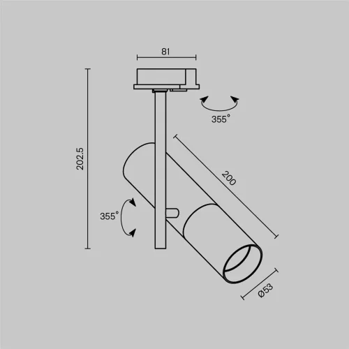 Трековый светильник Элти / Elti Unity GU10 10Вт (Черный) TR005-1-GU10-B - фото 14