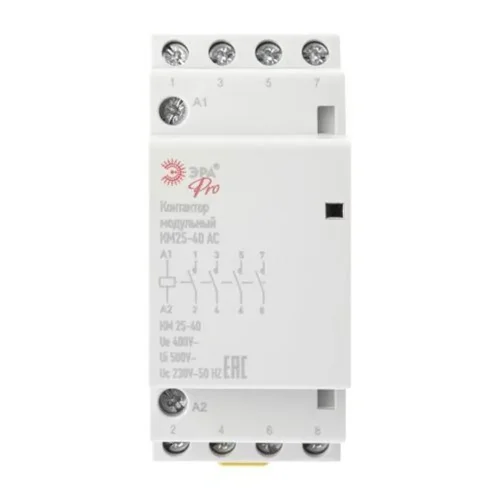 Контактор модульный КМ25-40 AC PRO NO-902-298 ЭРА Б0049163 - фото 5