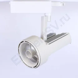 Светодиодный светильник трековый JH-GDD 2L PX65 (50W, 220V, white body, 30deg, warm white)