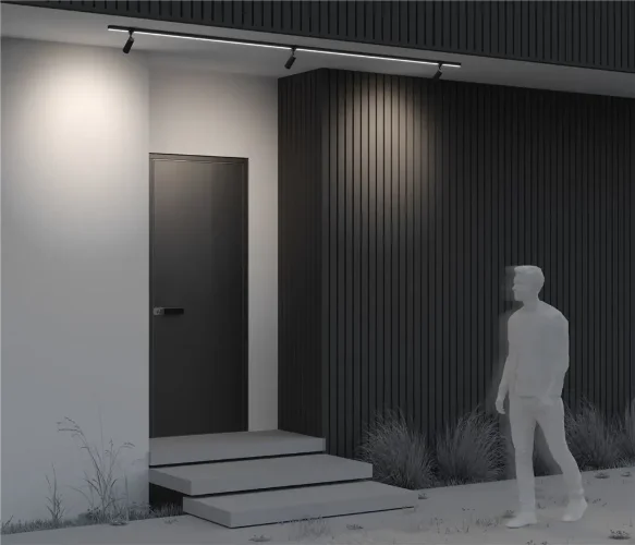 Уличный трековый светильник Focus Led Elasity IP 3000К 8Вт 55° черный (Черный) - фото 11