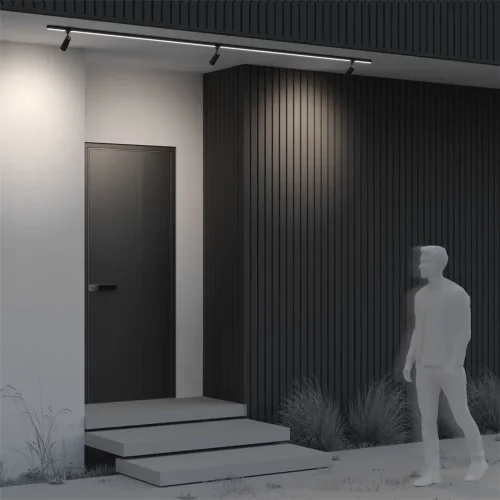 Уличный трековый светильник Focus Led Elasity IP 3000К 8Вт 55° черный (Черный) - фото 10