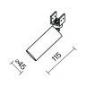 Уличный трековый светильник Фокус / Focus Led 3000К 8Вт IP 65 55° (Черный) O-TR01-1-S-8WB3K - фото 9