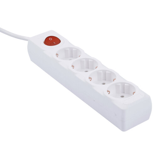 S-GCU4-5B WHITE Удлинитель серии Ultra, шнур 5м., 4 гнезда, 16A, с-з, Белый, TM Uniel - фото 2