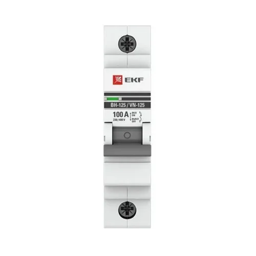 Выключатель нагрузки 1п 100А ВН-125 PROxima EKF SL125-1-100-pro - фото 2