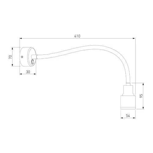 Светодиодный светильник с гибким основанием Molly LED черный Molly LED черный (MRL LED 1015) - фото 4