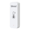USN-A500 TS-WF WHITE Умный ИК-датчик температуры и влажности Wi-Fi+Bluetooth, на батарейках AAAx2 н-к, 12м, Накладной, Белый, Голосовое управление+приложение UnielSmart, TM Uniel - фото 1