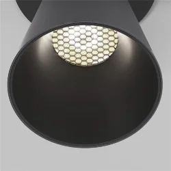 Светильник встраиваемый поворотный с антибликовой решеткой Bell 8W 4000K черный 25097/LED (068057)