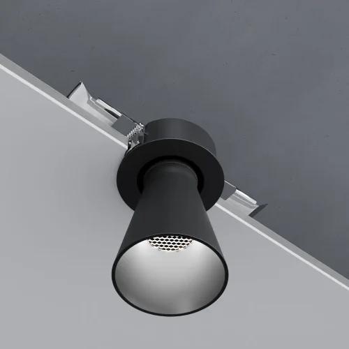 Светильник встраиваемый поворотный с антибликовой решеткой Bell 8W 4000K черный 25097/LED - фото 5