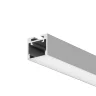 Алюминиевый профиль накладной-подвесной 25x22 (Серебро, 2 м), ALM-2522-S-2M 633012 (Серебро) - фото