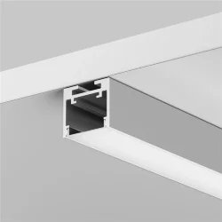 Алюминиевый профиль накладной-подвесной 25x22 (Серебро, 2 м), ALM-2522-S-2M 633012 (Серебро)