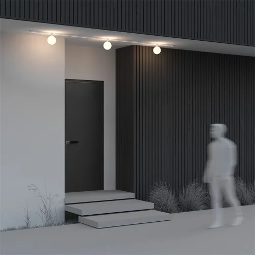 Уличный трековый светильник Luna Elasity IP 3000K 9Вт 180° белый (Белый) - фото 5