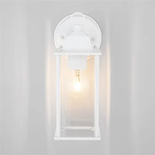 Уличный настенный светильник Brick белый IP33 1008D белый - фото 2