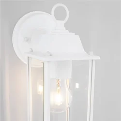 Уличный настенный светильник Brick белый IP33 1008D белый (038439)