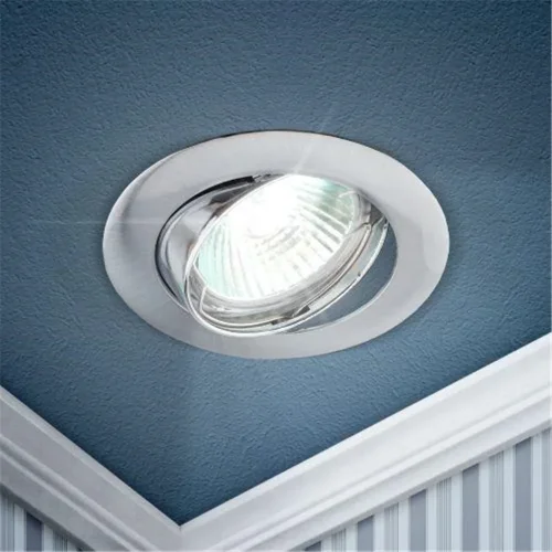 Светильник точечный KL1A CH 50Вт MR16 12В литой поворотн. хром. ЭРА C0043656 - фото