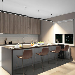 Линейный светильник 30W 1250mm 4000K, черный, Denkirs DK9124-BK