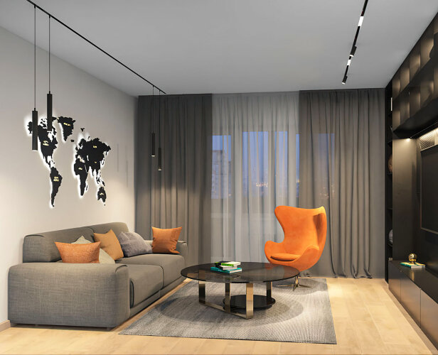 DK8008-BK Подвесной светильник SMART SPOT 9W DIM 2700K-6000K черный. Фото 5