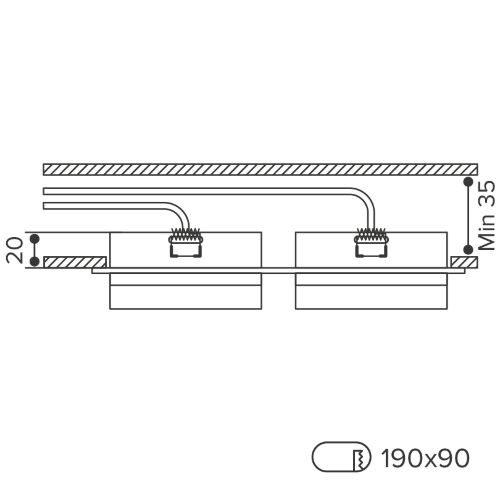 Светильник WOLTA WDL-GX53/06W-02 под лампу GX53 Белый LUCE - фото 8.
