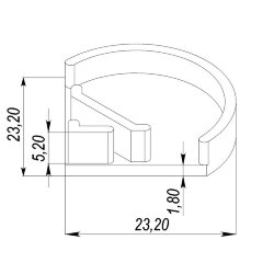 Заглушка для LC-PUT-1717 Правая