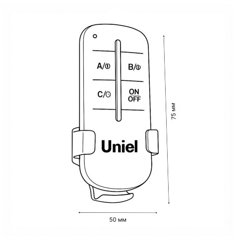 UCH-P005-G2-1000W-30M Пульт управления светом, 2 каналаx1000Вт - фото 5