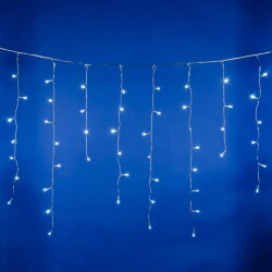 ULD-B12006-195-TTK WHITE IP44 Бахрома светодиодная с эффектом мерцания, 12м, Соединяемая, 195 светодиодов, Белый свет, Провод прозрачный