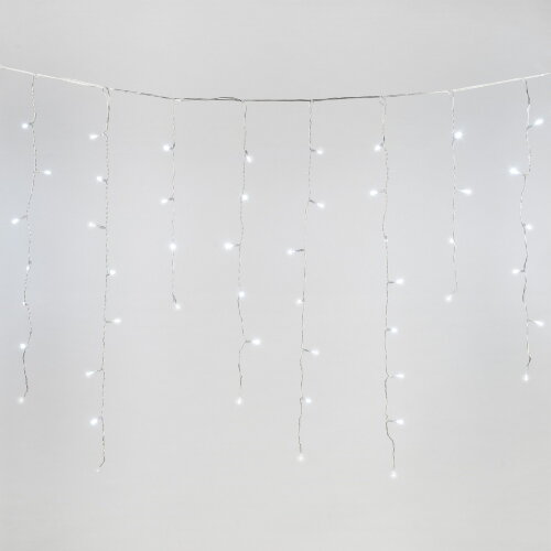 ULD-B12006-195-TTK WHITE IP44 Бахрома светодиодная с эффектом мерцания, 12м, Соединяемая, 195 светодиодов, Белый свет, Провод прозрачный - фото 3