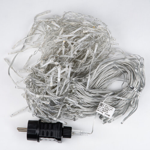 ULD-B12006-195-TTK WHITE IP44 Бахрома светодиодная с эффектом мерцания, 12м, Соединяемая, 195 светодиодов, Белый свет, Провод прозрачный - фото 7