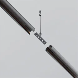 Коннектор прямой для низкопрофильного шинопровода Exility (Черный)