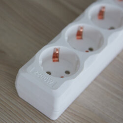 S-GSU5-5 WHITE Cетевой фильтр серии Universal, 5м Пвс 3x0.75, 5 гнезд, с-з, 10А, Защита от перенапряжения, короткого замыкания.