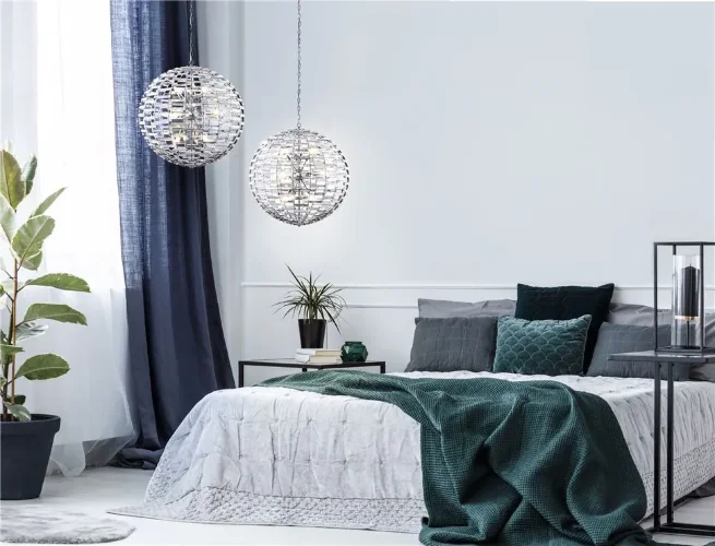 Подвесной светильник Palla E14x12 (Хром) - фото 5