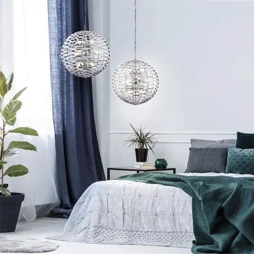 Подвесной светильник Palla E14x12 (Хром) - фото 6