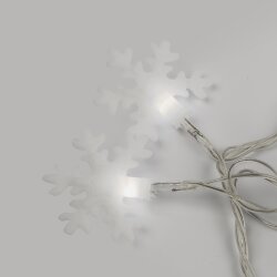 ULD-S0700-050-DTA WHITE IP20 SNOWFLAKES-2 Гирлянда светодиодная с контроллером Снежинки-2, 50 светодиодов, 7 м, белая, IP20.провод прозрачный